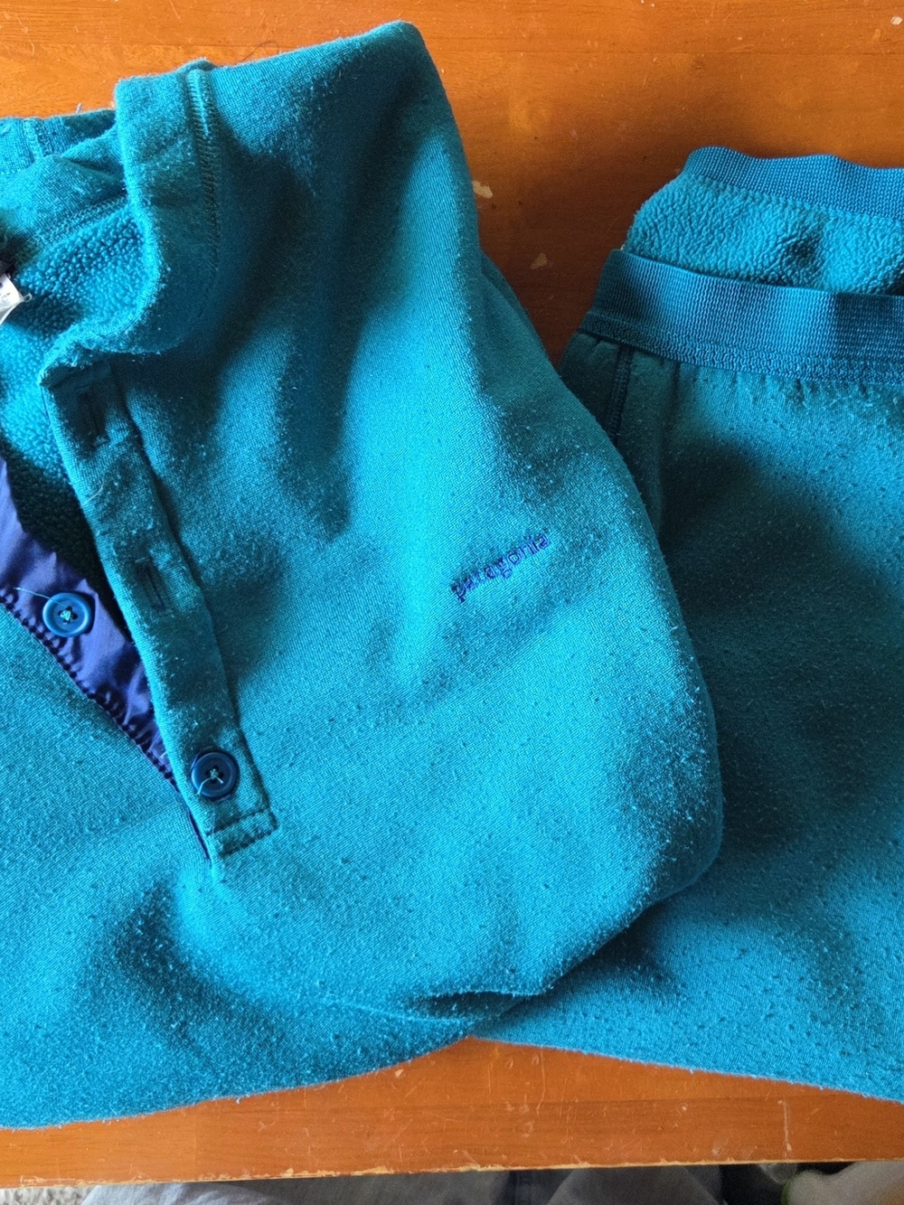 Patagonia Capilene Vintage Teal Base Layer